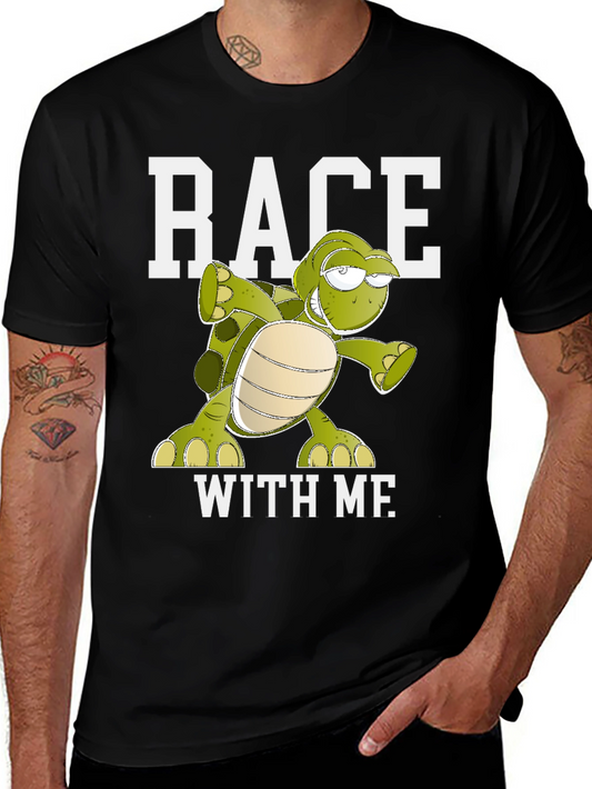 Race With Me Turtle Graphic Tee