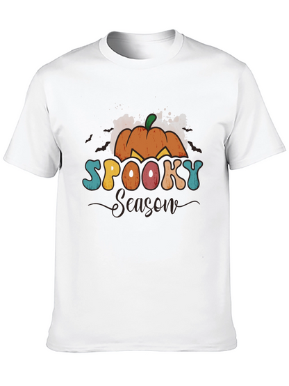 Spooky Season Graphic Tee - Halloween Pumpkin Shirt