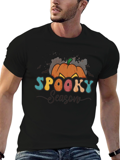 Spooky Season Graphic Tee - Halloween Pumpkin Shirt