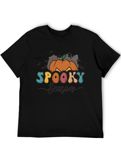 Spooky Season Graphic Tee - Halloween Pumpkin Shirt