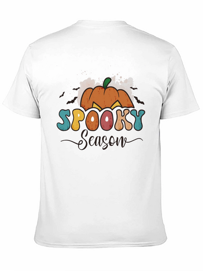 Spooky Season Graphic Tee - Halloween Pumpkin Shirt