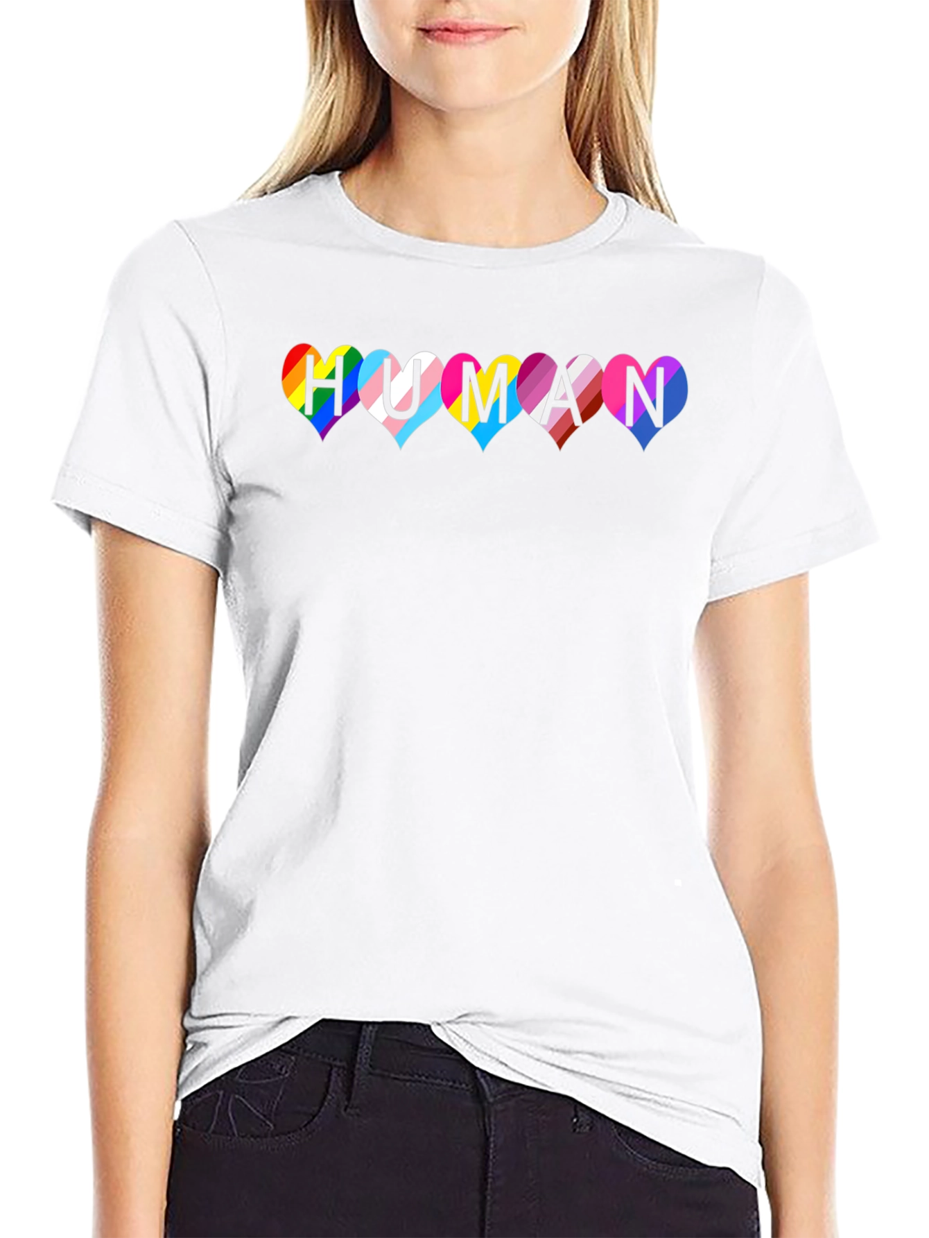 Pride Human Heart T-Shirt - LGBTQ+ Equality