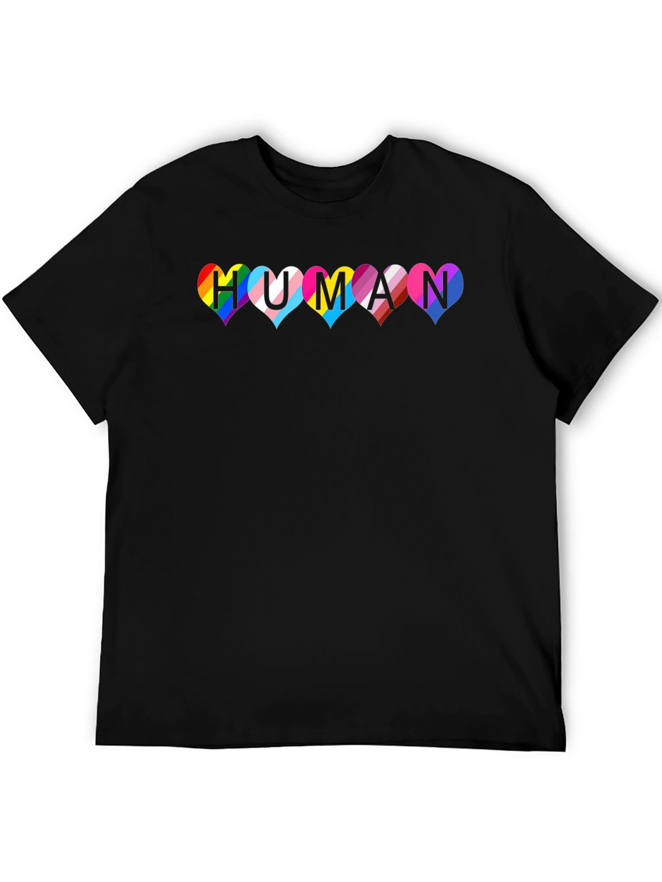Pride Human Heart T-Shirt - LGBTQ+ Equality