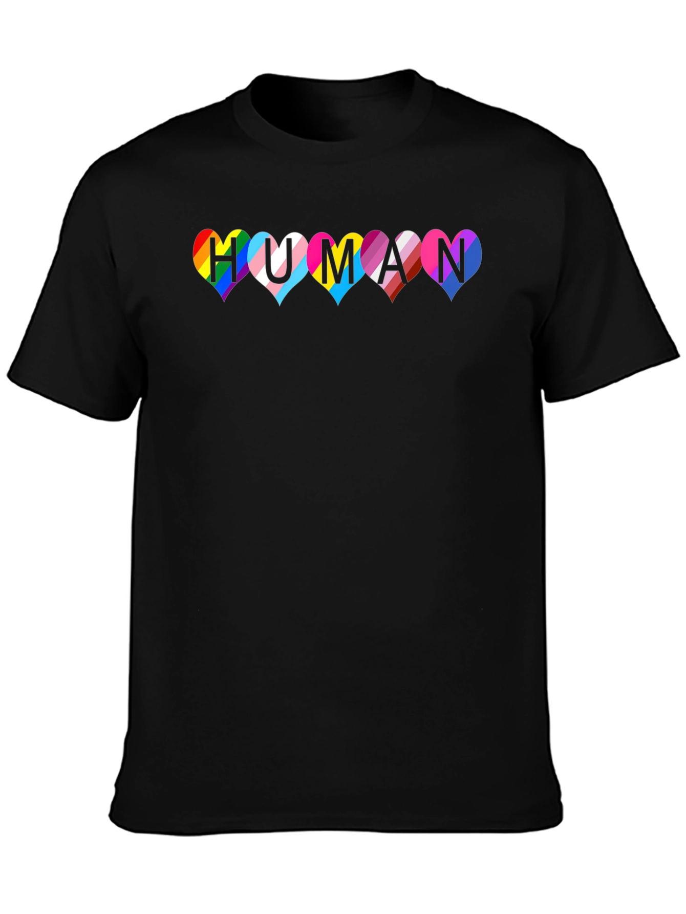 Pride Human Heart T-Shirt - LGBTQ+ Equality