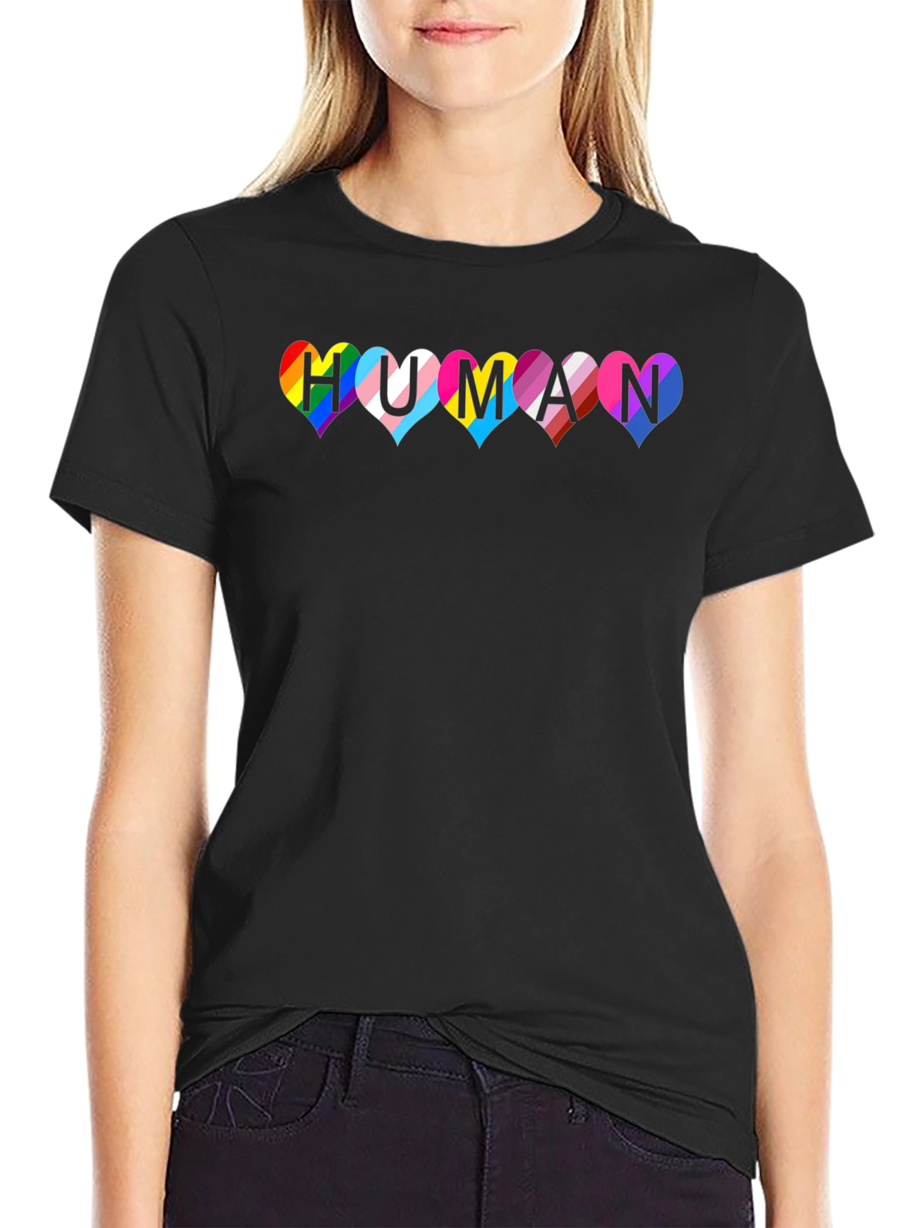 Pride Human Heart T-Shirt - LGBTQ+ Equality