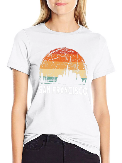 San Francisco Skyline Retro Graphic Tee