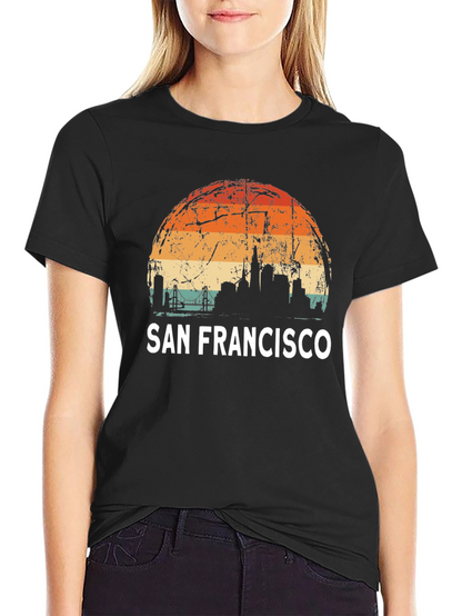 San Francisco Skyline Retro Graphic Tee