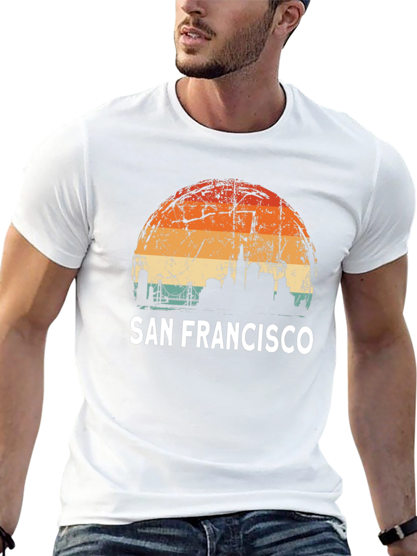 San Francisco Skyline Retro Graphic Tee