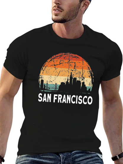 San Francisco Skyline Retro Graphic Tee