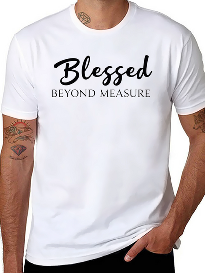 Blessed Beyond Measure Black Graphic Tee Shirt