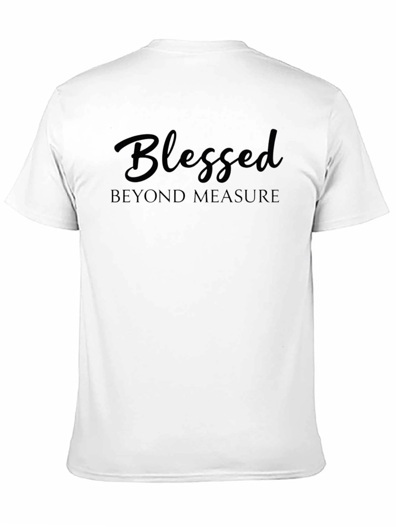 Blessed Beyond Measure Black Graphic Tee Shirt