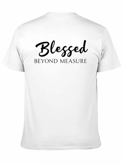 Blessed Beyond Measure Black Graphic Tee Shirt