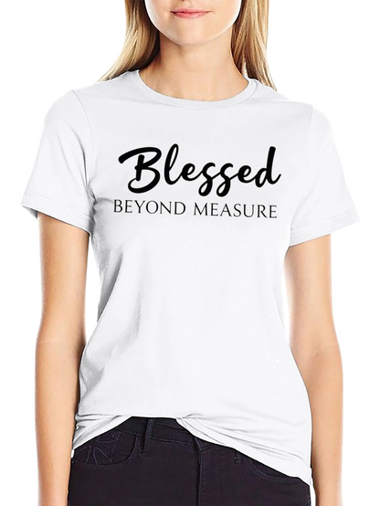 Blessed Beyond Measure Black Graphic Tee Shirt