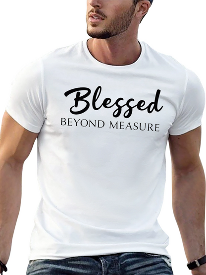 Blessed Beyond Measure Black Graphic Tee Shirt