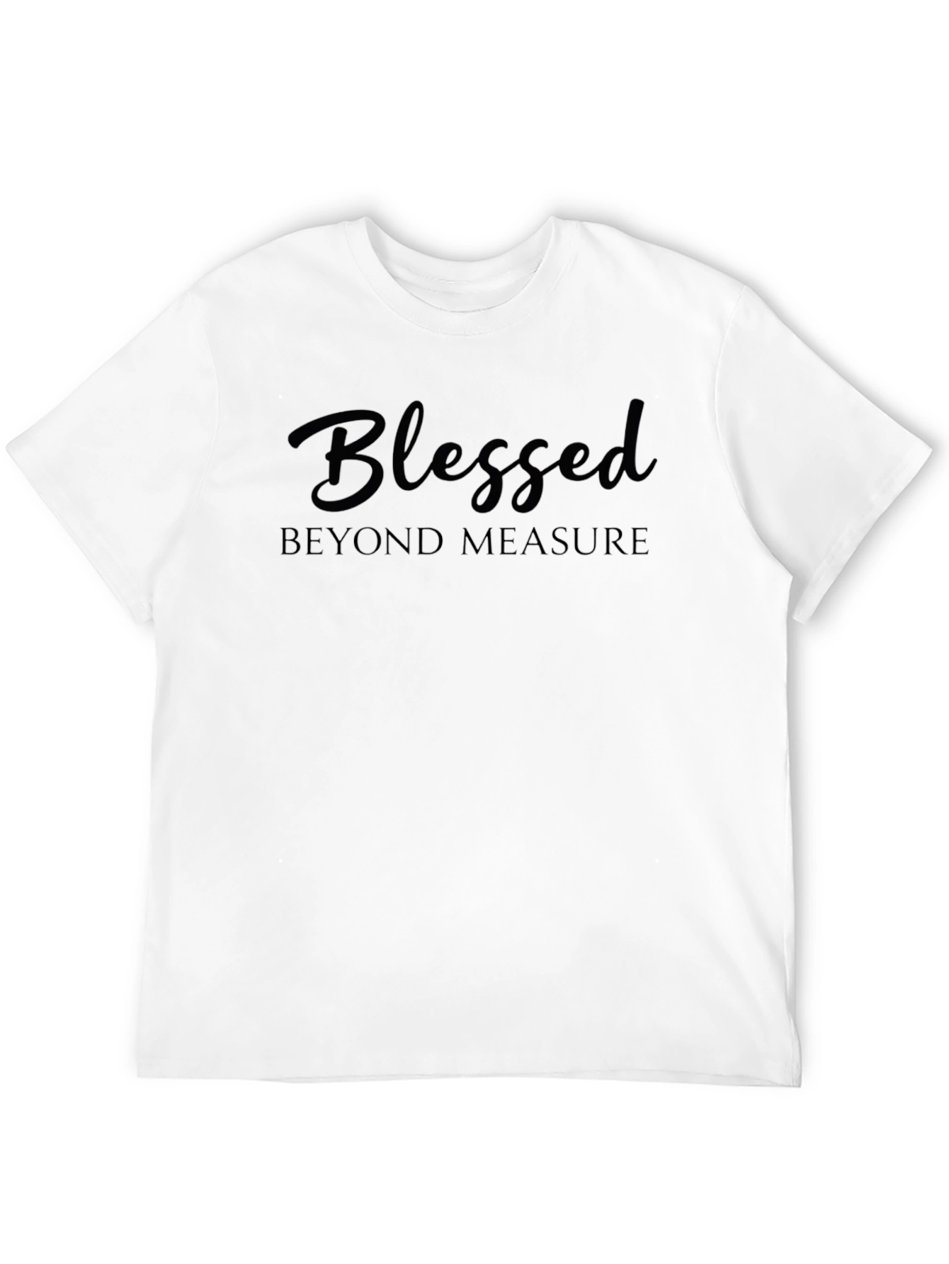 Blessed Beyond Measure Black Graphic Tee Shirt