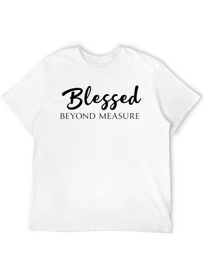 Blessed Beyond Measure Black Graphic Tee Shirt