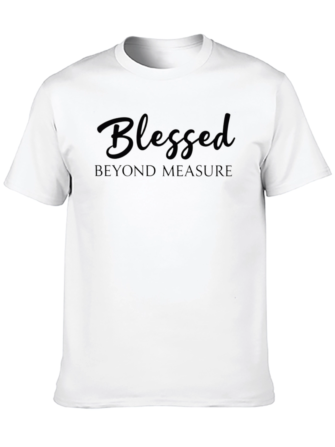 Blessed Beyond Measure Black Graphic Tee Shirt