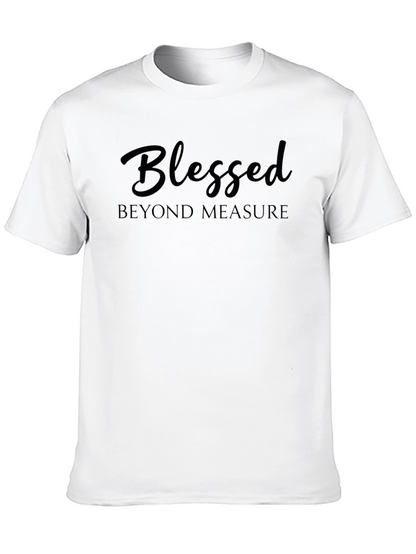 Blessed Beyond Measure Black Graphic Tee Shirt