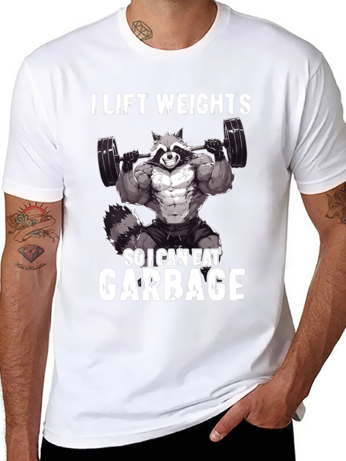 I Lift Weights So I Can Eat Garbage T-Shirt