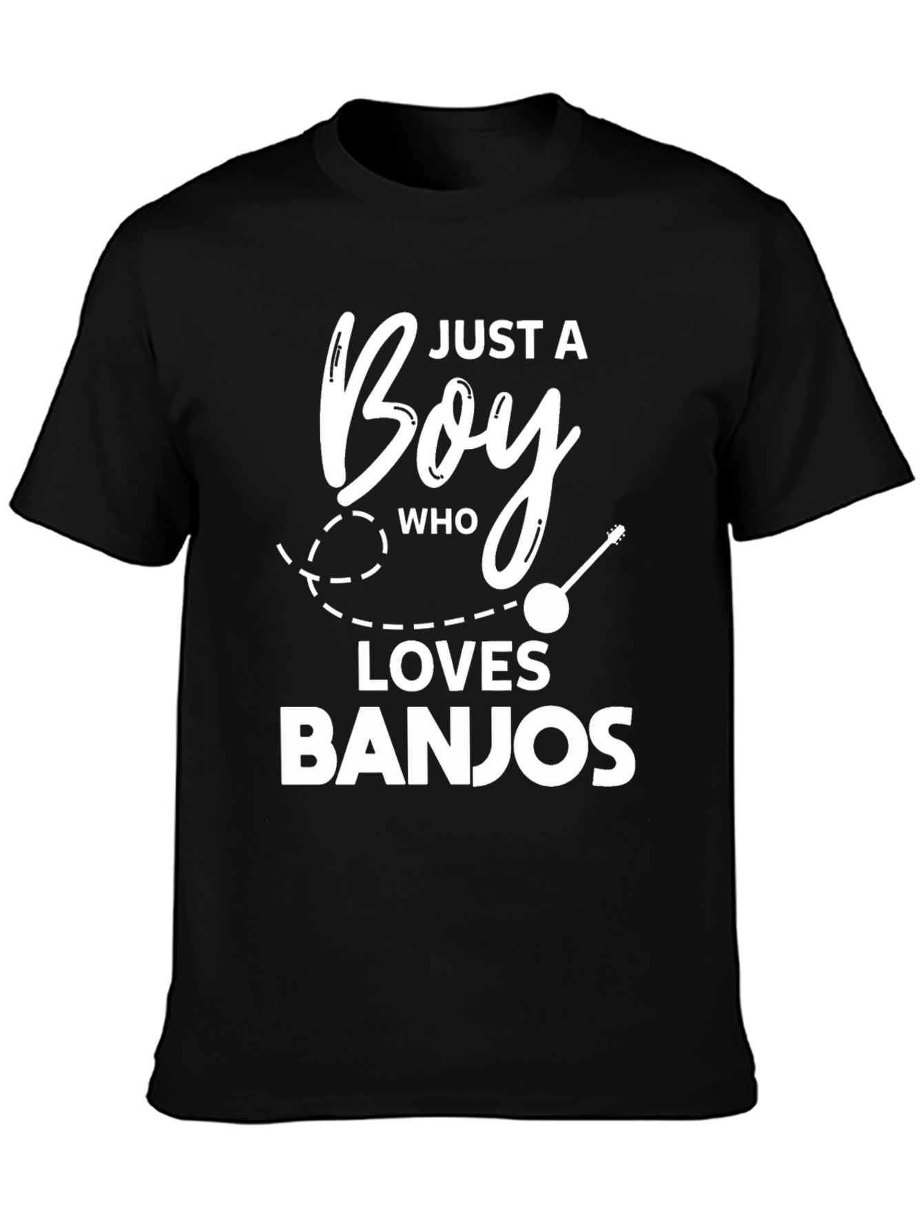 Just A Boy Who Loves Banjos Graphic T-Shirt