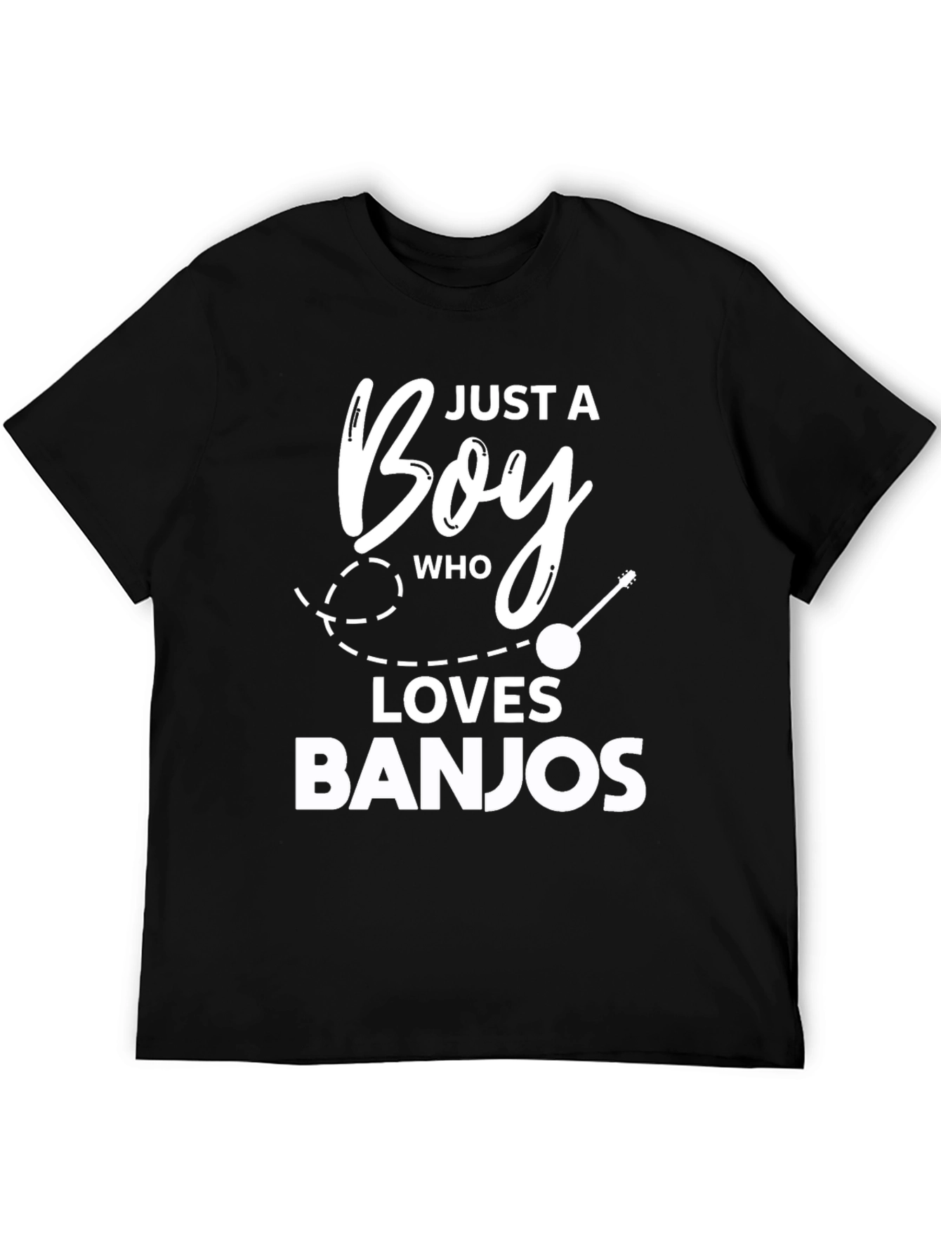 Just A Boy Who Loves Banjos Graphic T-Shirt
