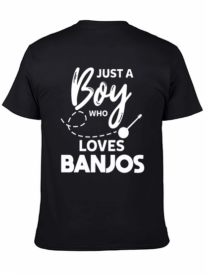 Just A Boy Who Loves Banjos Graphic T-Shirt