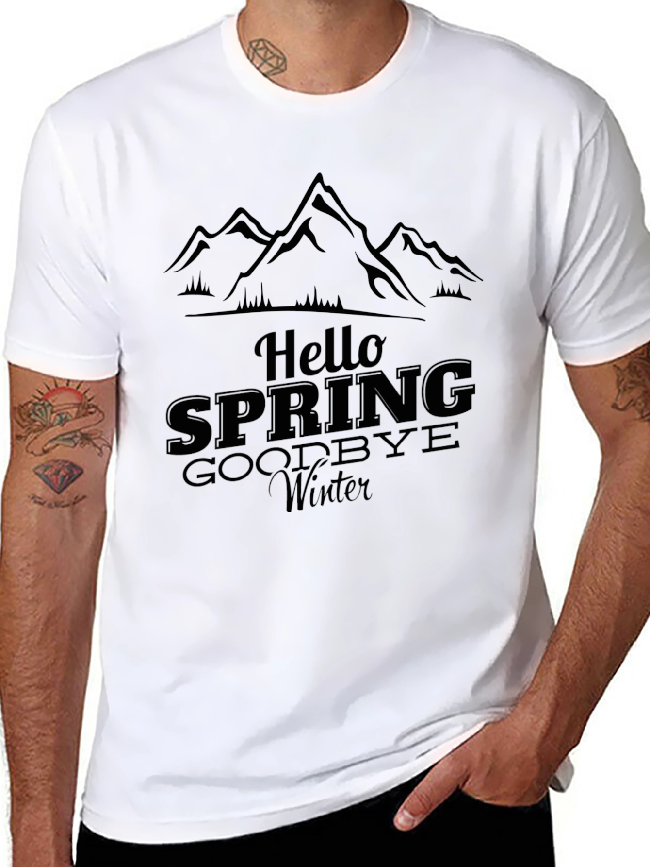 Hello Spring Graphic T-Shirt