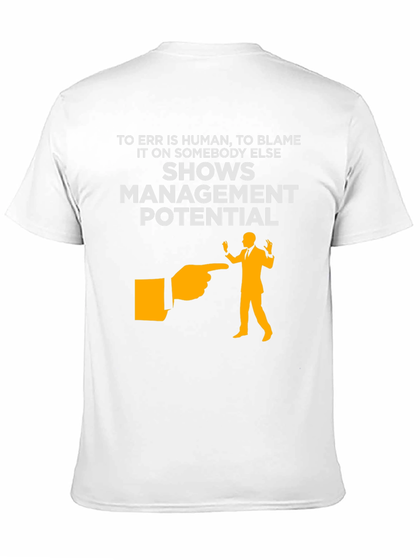 Funny Management Potential Black T-Shirt