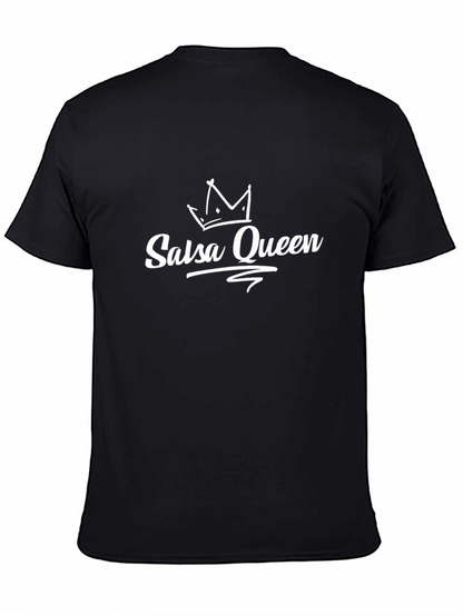 Salsa Queen Black T-Shirt - Dance Lover Tee