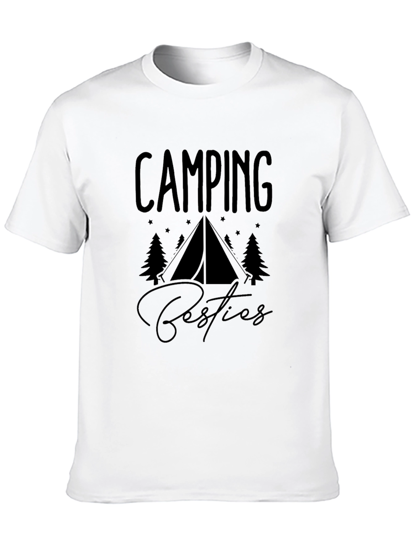 Camping Besties Black Graphic Tee