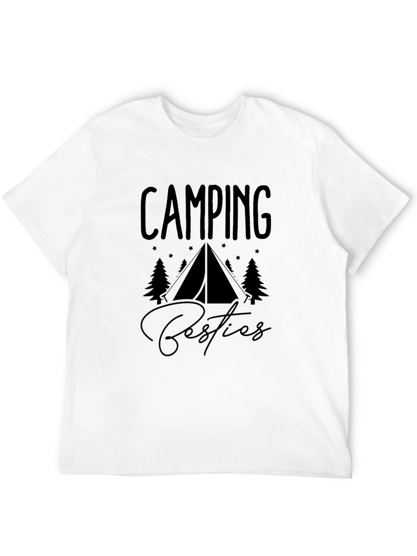 Camping Besties Black Graphic Tee