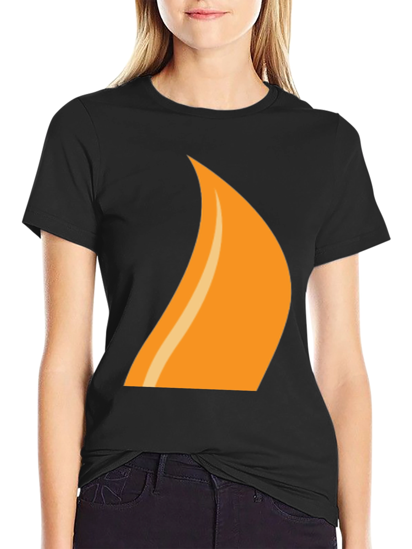 Flame Graphic Tee - Cool & Casual Black T-Shirt