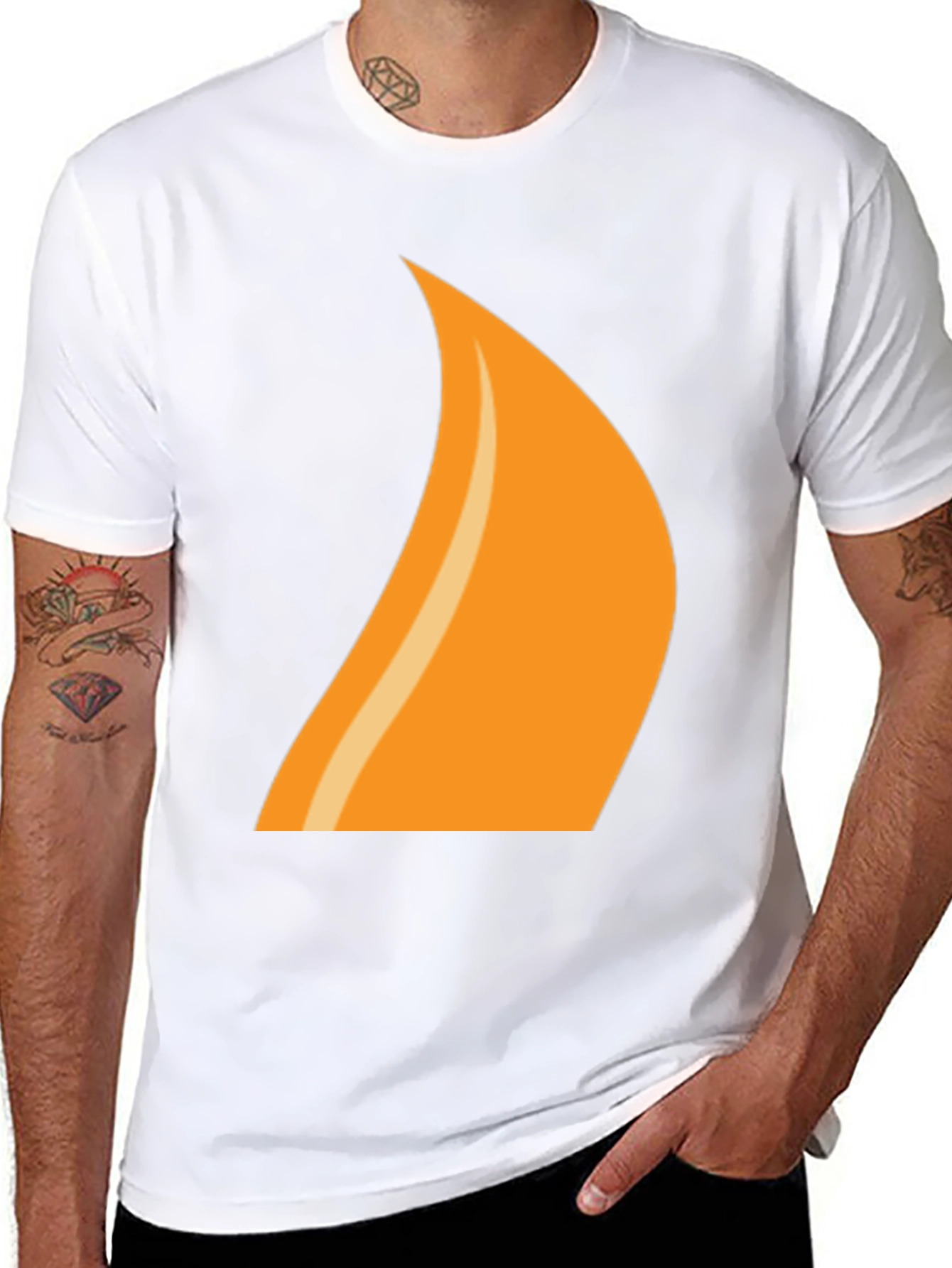 Flame Graphic Tee - Cool & Casual Black T-Shirt