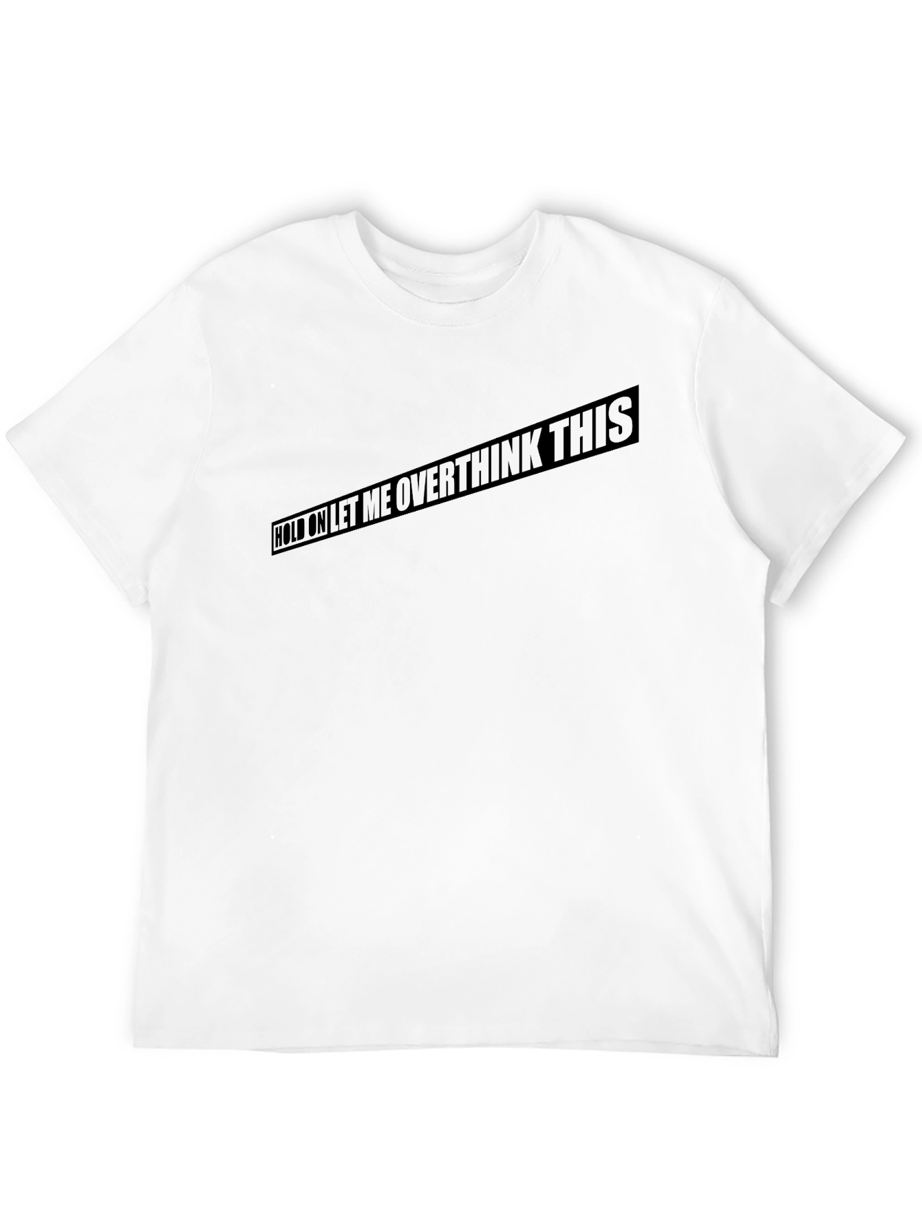 Overthink This Black T-Shirt Funny Slogan Tee