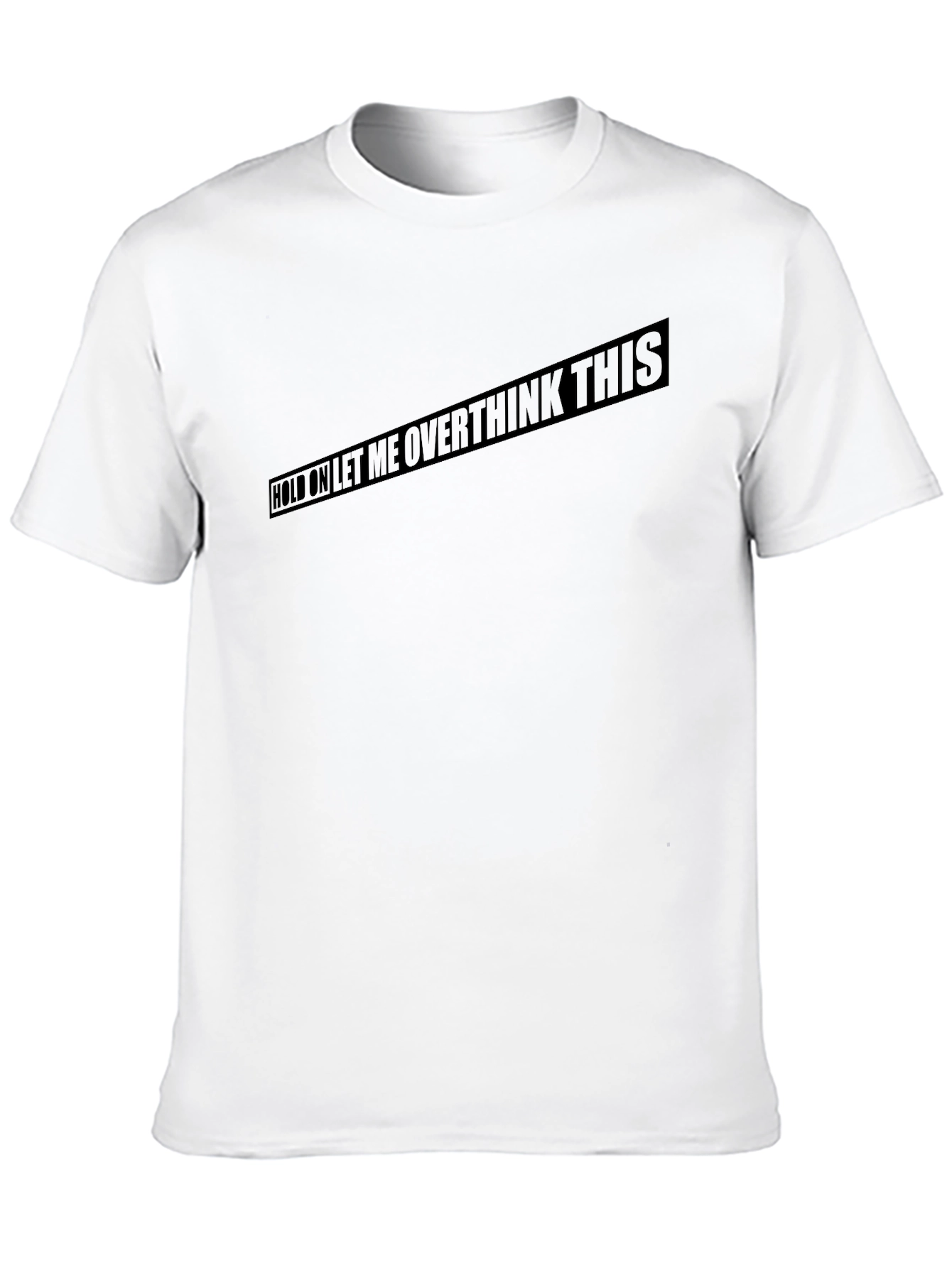 Overthink This Black T-Shirt Funny Slogan Tee