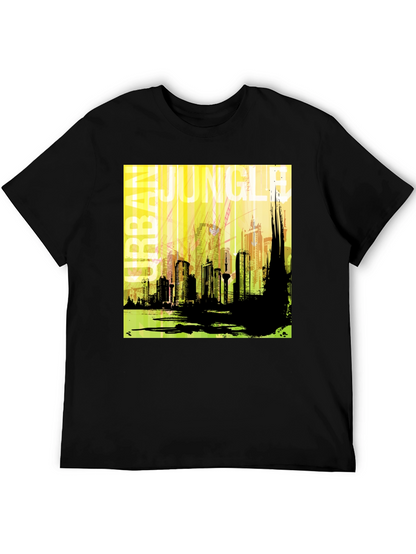 Urban Jungle Graphic T-Shirt - Mens Black Tee