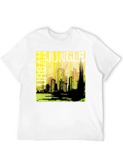 Urban Jungle Graphic T-Shirt - Mens Black Tee