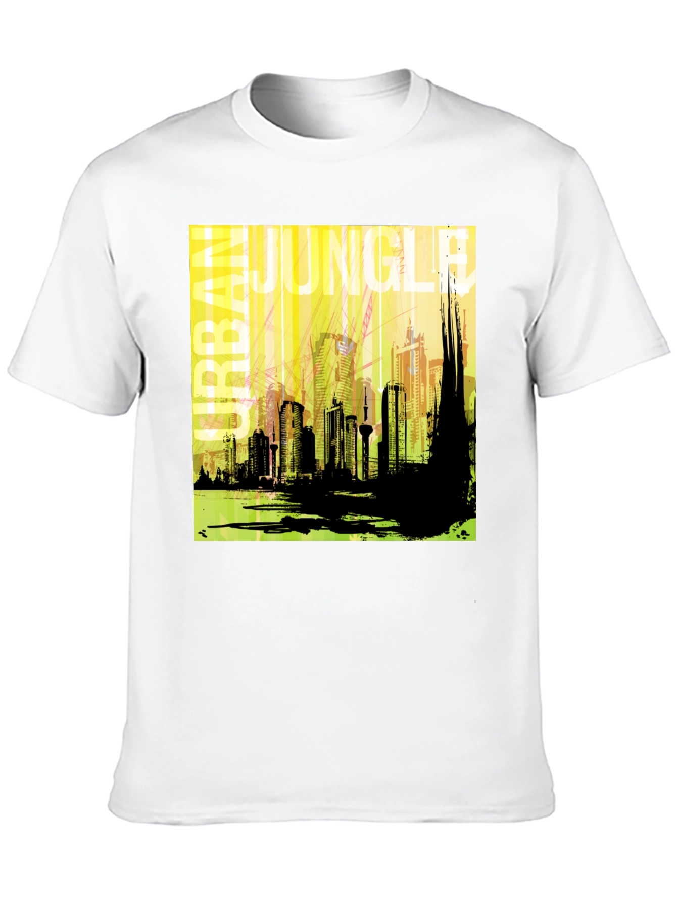 Urban Jungle Graphic T-Shirt - Mens Black Tee