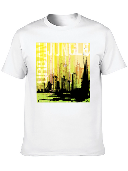 Urban Jungle Graphic T-Shirt - Mens Black Tee