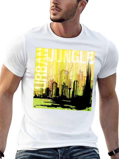 Urban Jungle Graphic T-Shirt - Mens Black Tee