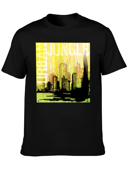 Urban Jungle Graphic T-Shirt - Mens Black Tee