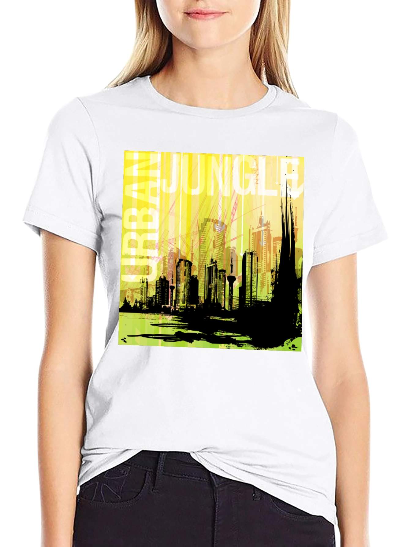 Urban Jungle Graphic T-Shirt - Mens Black Tee