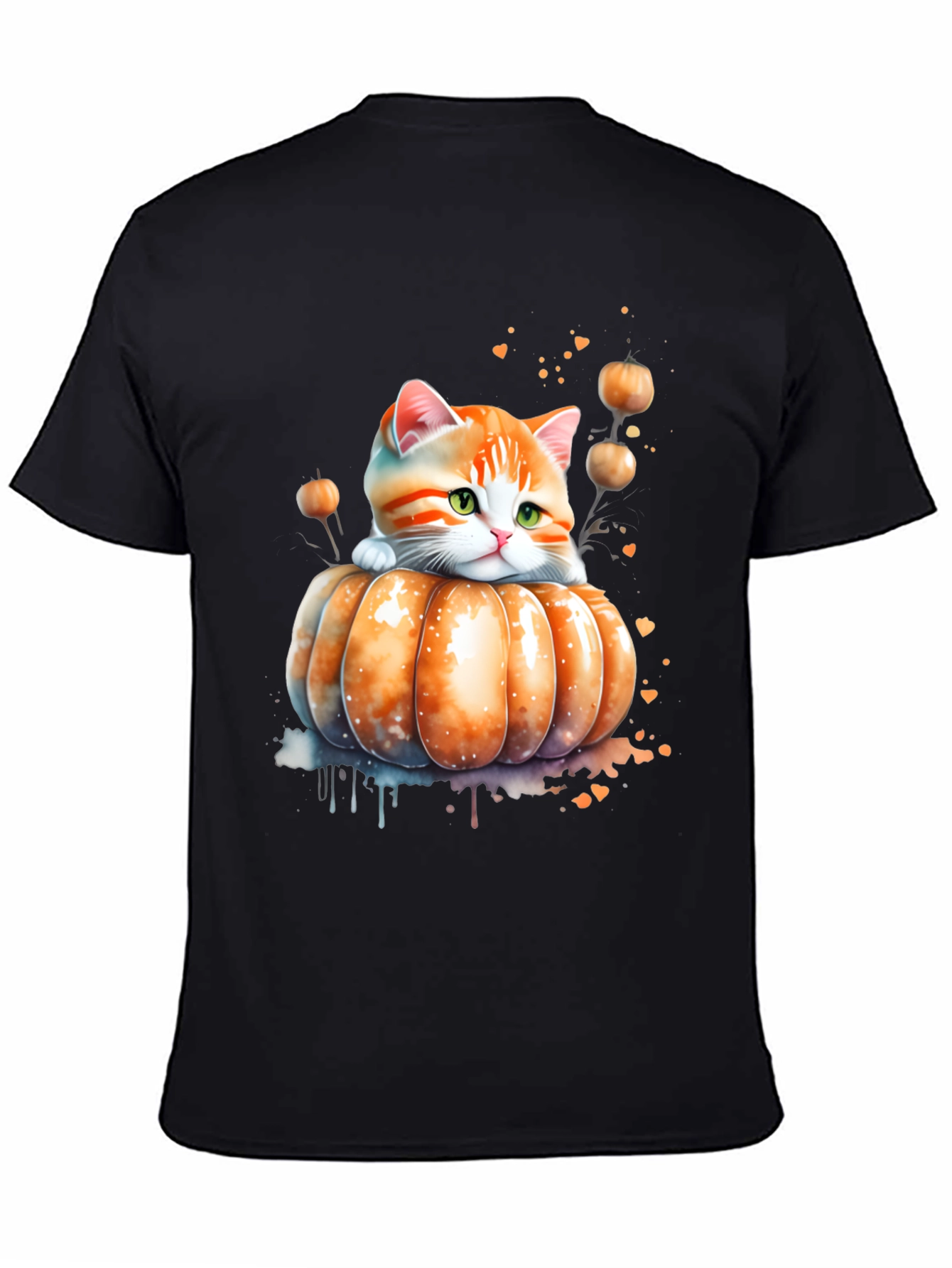 Cute Kitten in Pumpkin Patch T-Shirt