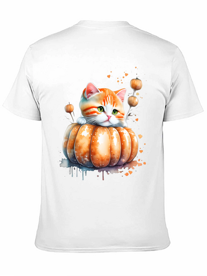 Cute Kitten in Pumpkin Patch T-Shirt