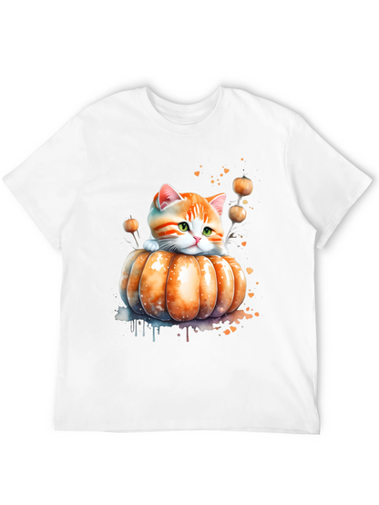 Cute Kitten in Pumpkin Patch T-Shirt