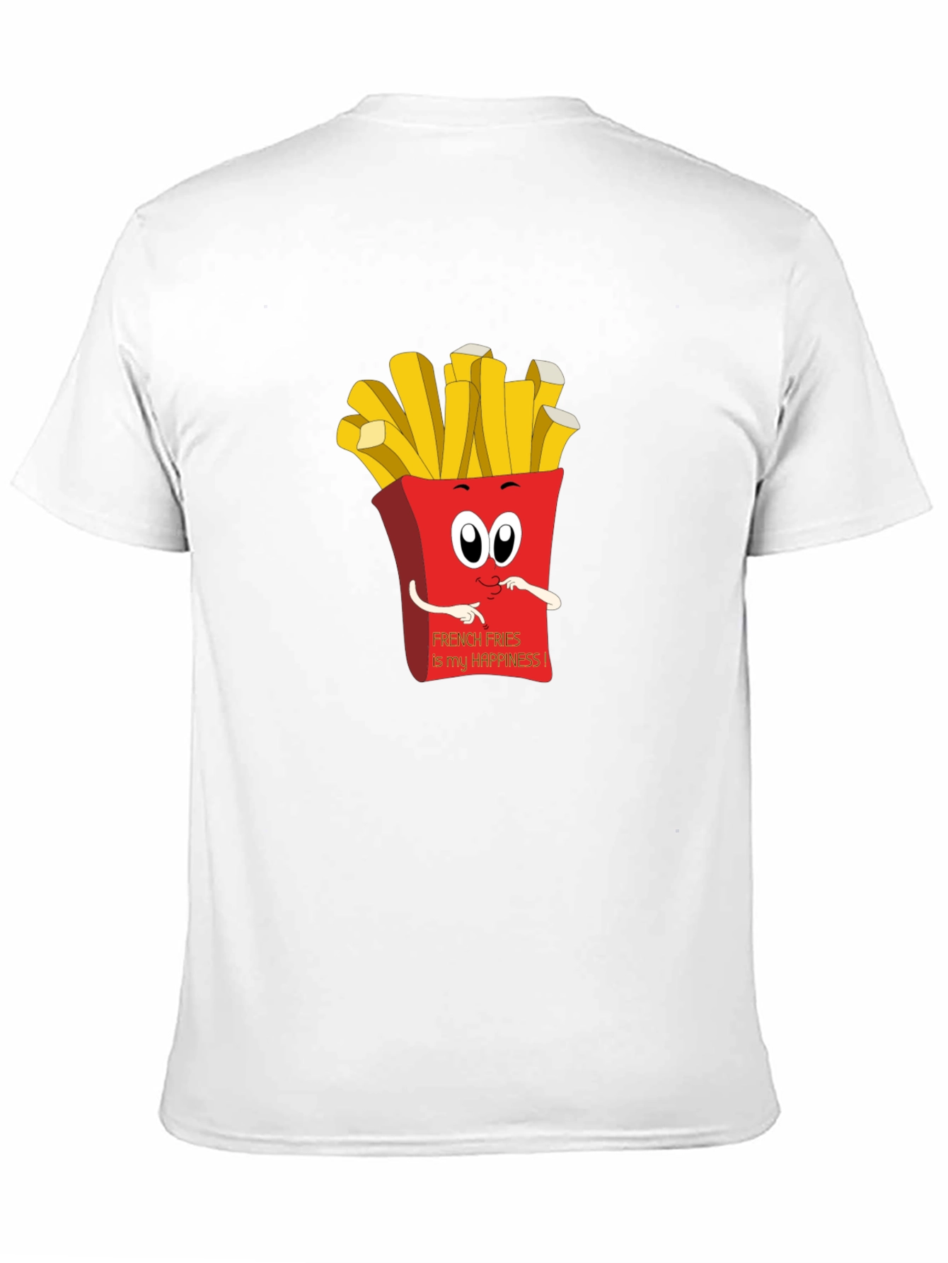 French Fries Happiness Graphic Tee - Black