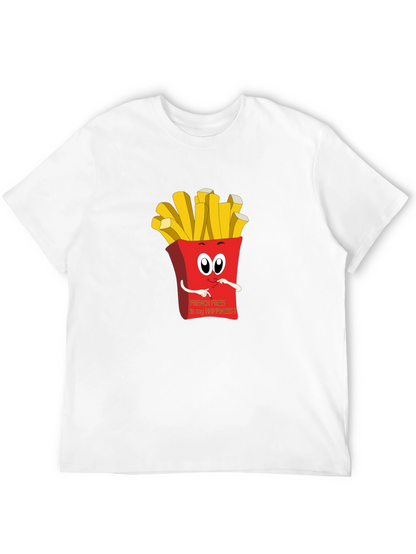 French Fries Happiness Graphic Tee - Black