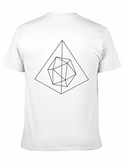 Geometric Black T-Shirt - Modern Minimalist Design