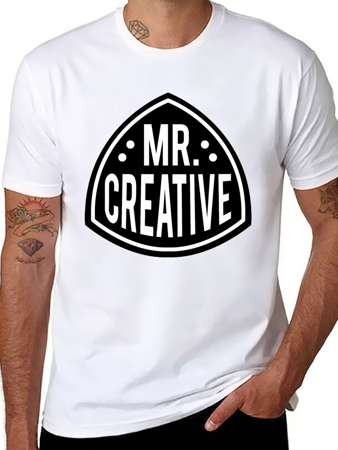 Mr. Creative Graphic Tee - Black