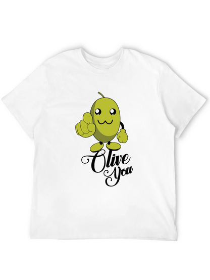 Olive You Funny Graphic T-Shirt